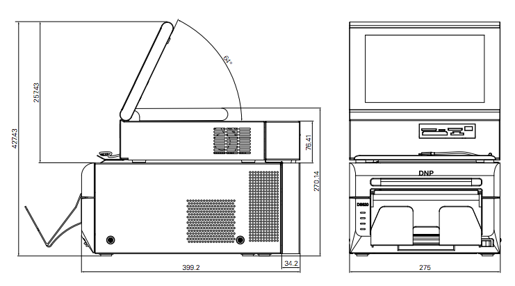 DNP DP-SL620 minilabb ritning